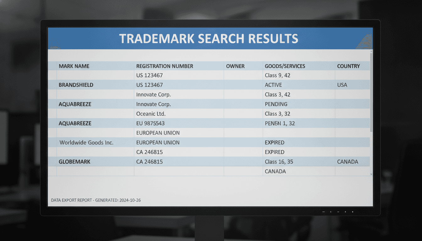 Export de données de recherche